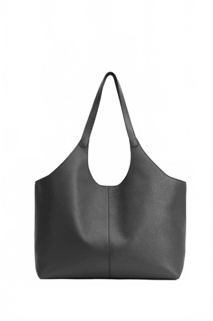 NEW AESTHER EKME women's cabas supple hand tote bag in black